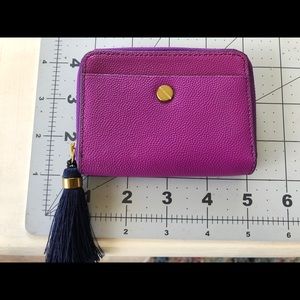 J. Crew tiny leather coin purse card holder wallet